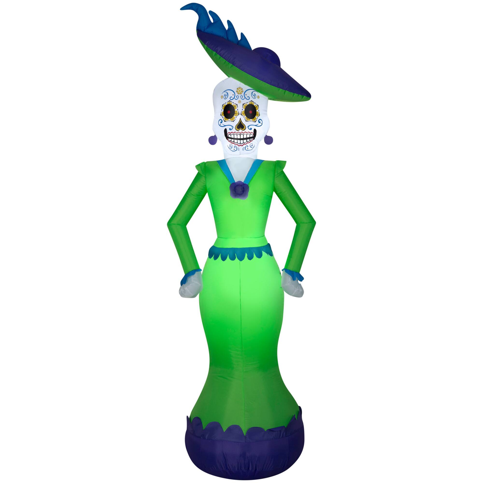 7ft. Airblown® Inflatable Halloween Day of the Dead Woman